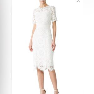Shoshana white lace dress